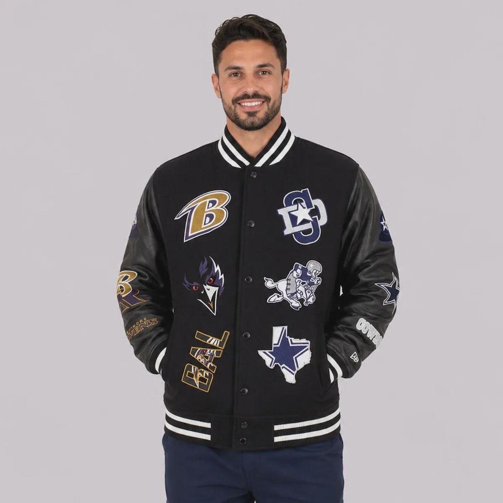 Imagem 1 do produto Jaqueta Masculina New Era NFL Brasil Game 2026 Varsity