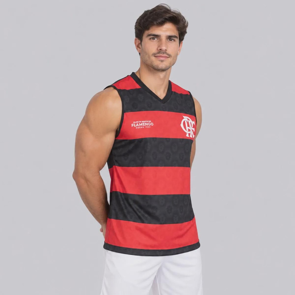 Imagem 1 do produto Camiseta Regata do Flamengo Flecha Dupla Face Masculina