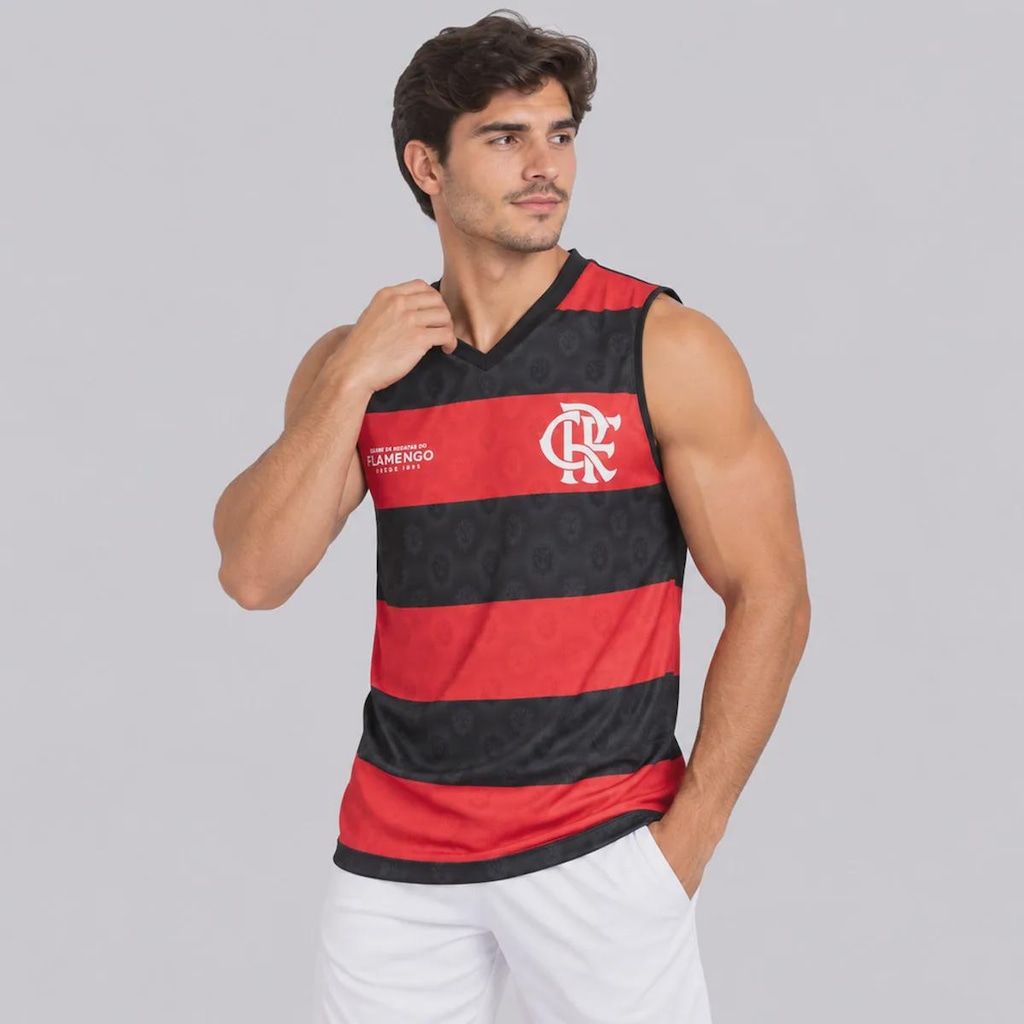 Imagem 2 do produto Camiseta Regata do Flamengo Flecha Dupla Face Masculina
