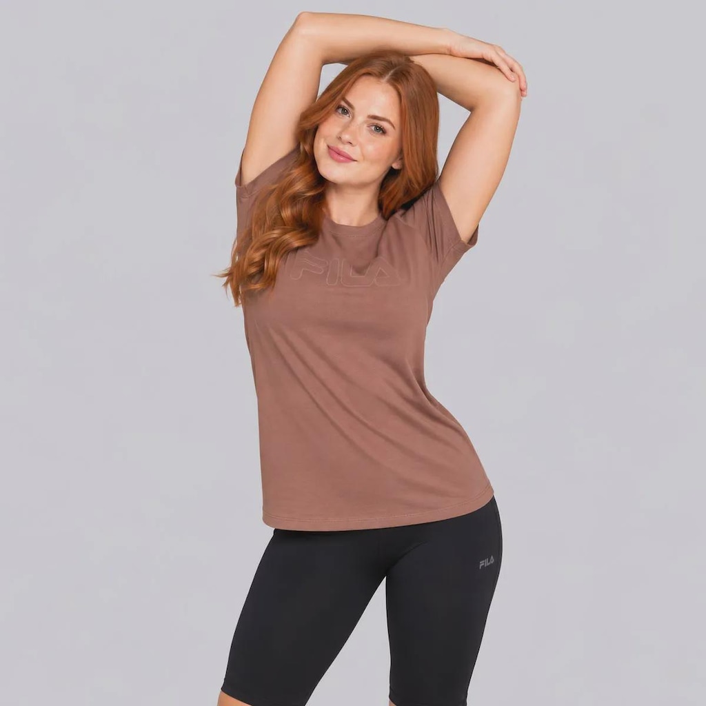 Imagem 2 do produto Camiseta Fila Regular Basic Outline Feminina