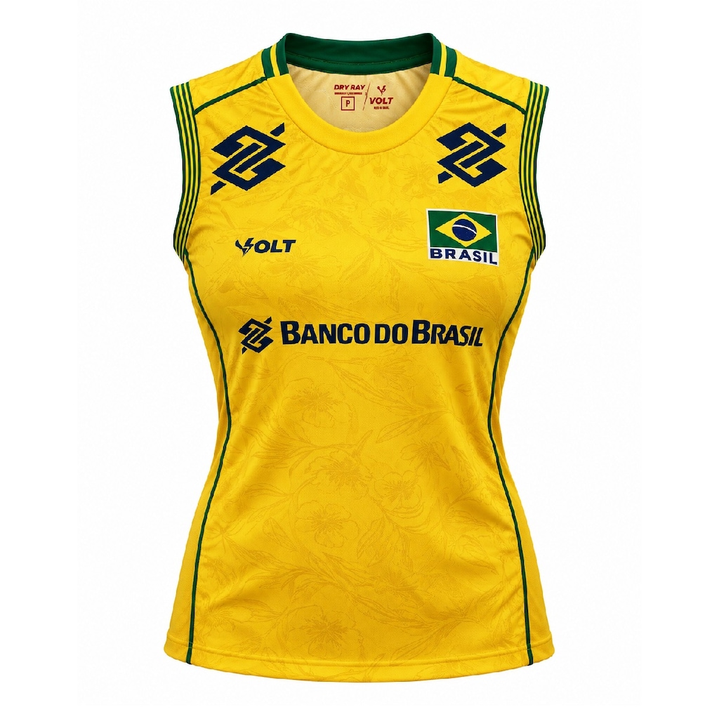 Imagem 1 do produto Camiseta Regata Brasil Vôlei Volt 2026 Jogo 1 - Feminina