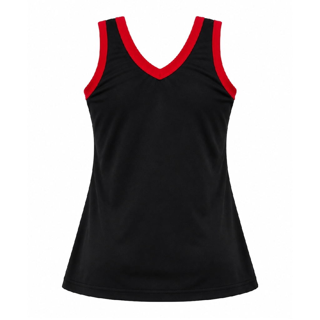 Imagem 4 do produto Camiseta Regata do Flamengo Vivaz Rubro Negra Braziline - Feminina