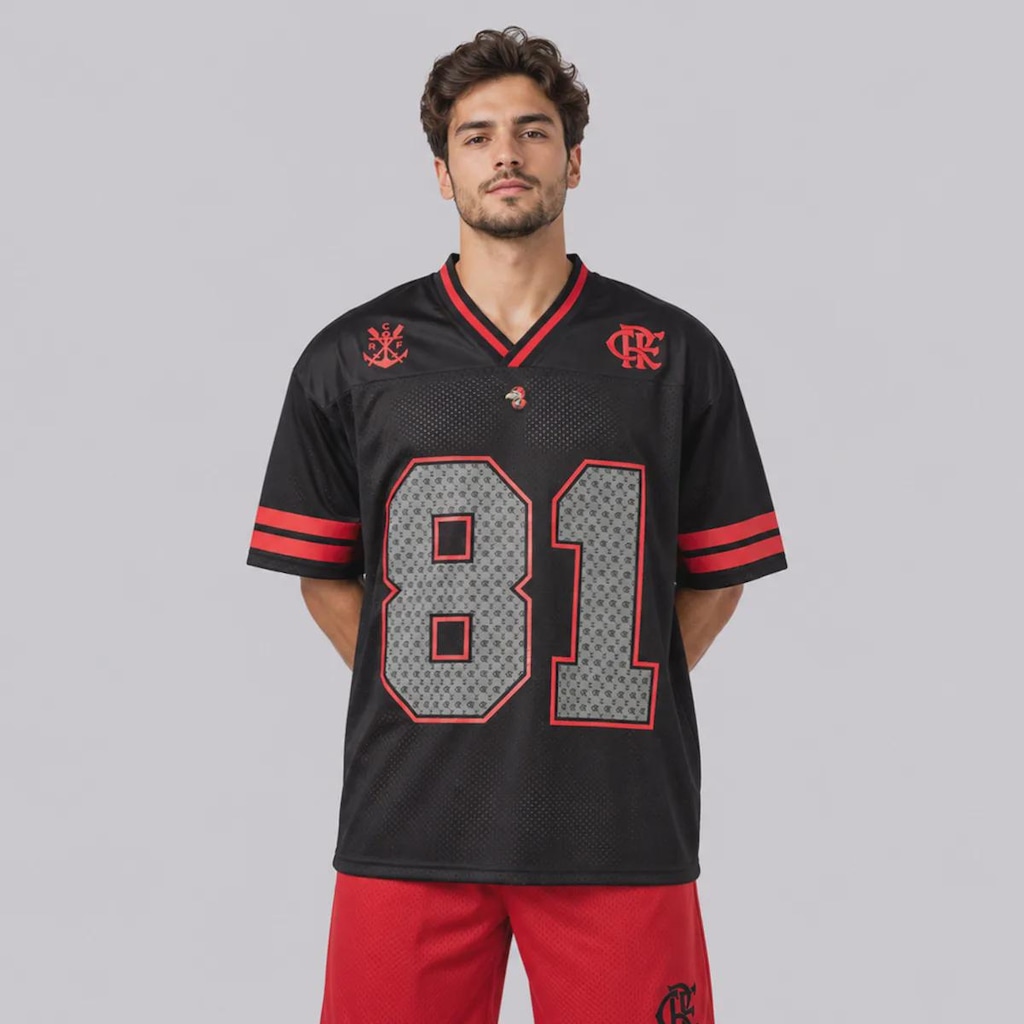 Imagem 1 do produto Camisa do Flamengo Football Oversized Masculina