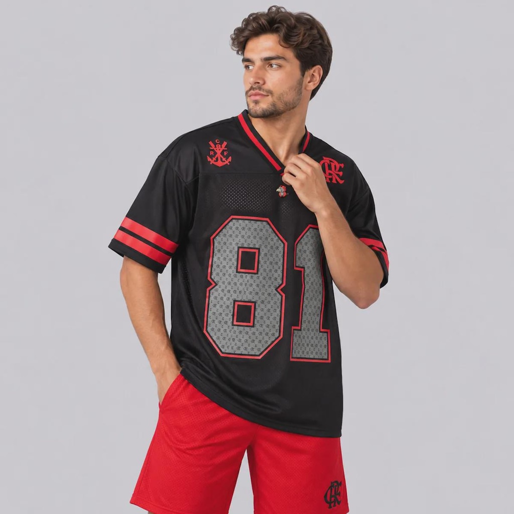 Imagem 3 do produto Camisa do Flamengo Football Oversized Masculina