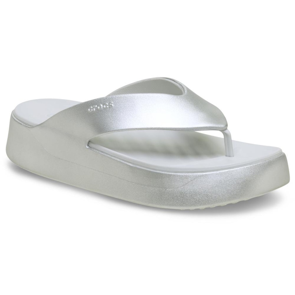 Imagem 2 do produto Sandália Unissex Crocs Getaway Metallic Platform Flip