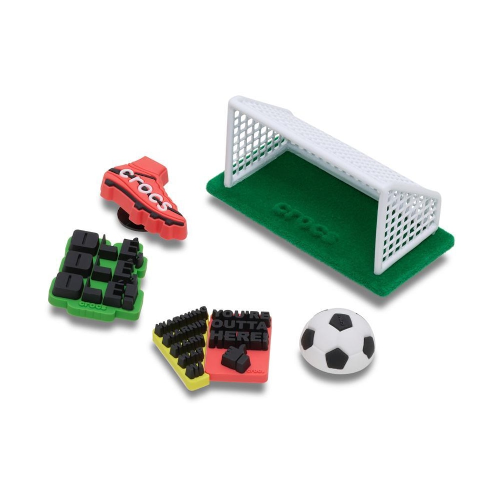 Imagem 2 do produto Jibbitz™ Creocs Soccer Game Pack com 5 Peças