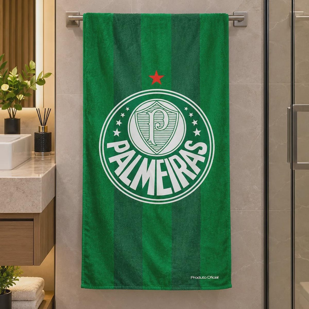 Imagem 2 do produto Toalha de Banho Bouton Escudo Palmeiras