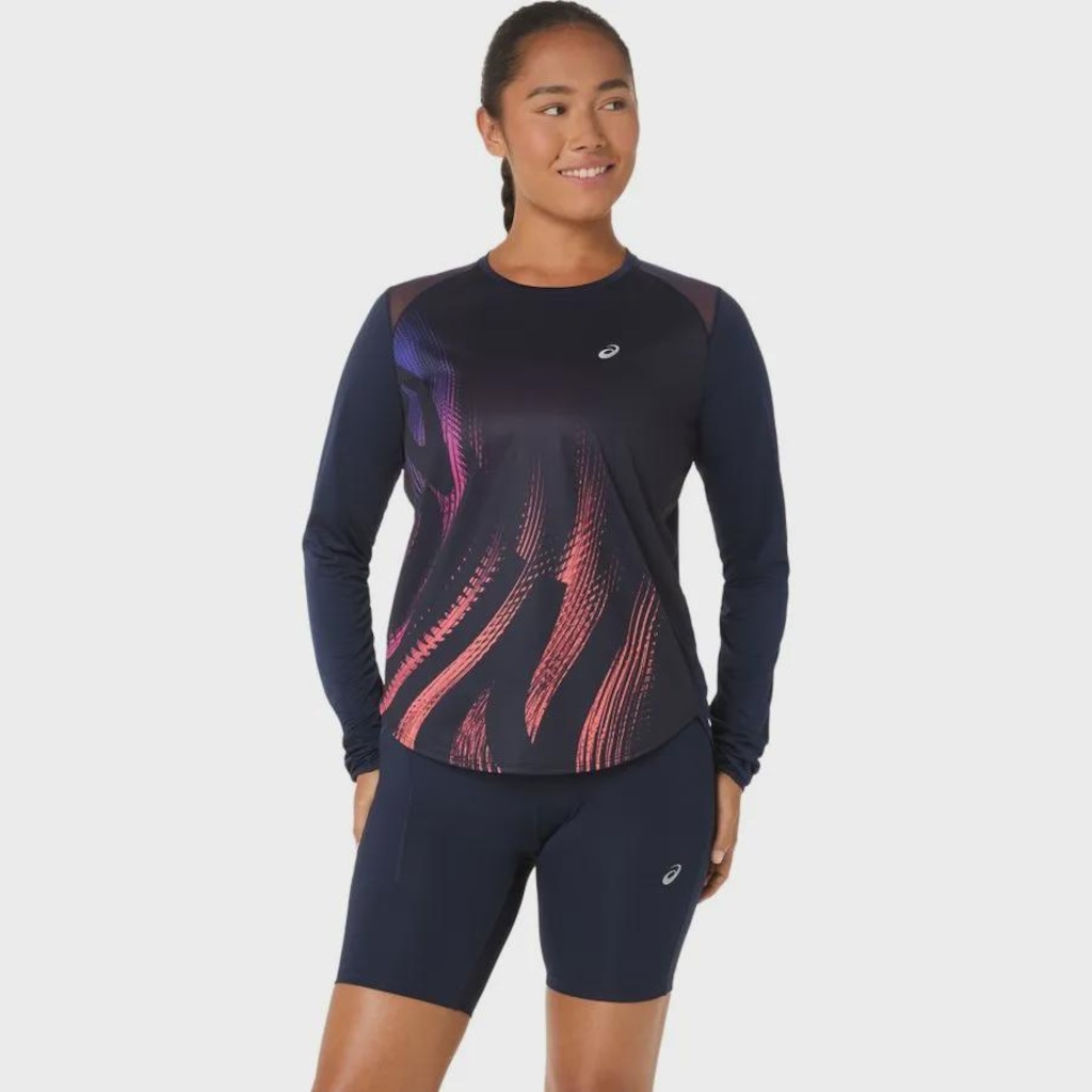 Imagem 2 do produto Camiseta Asics Manga Longa Road Graphic Ls Top - Feminina