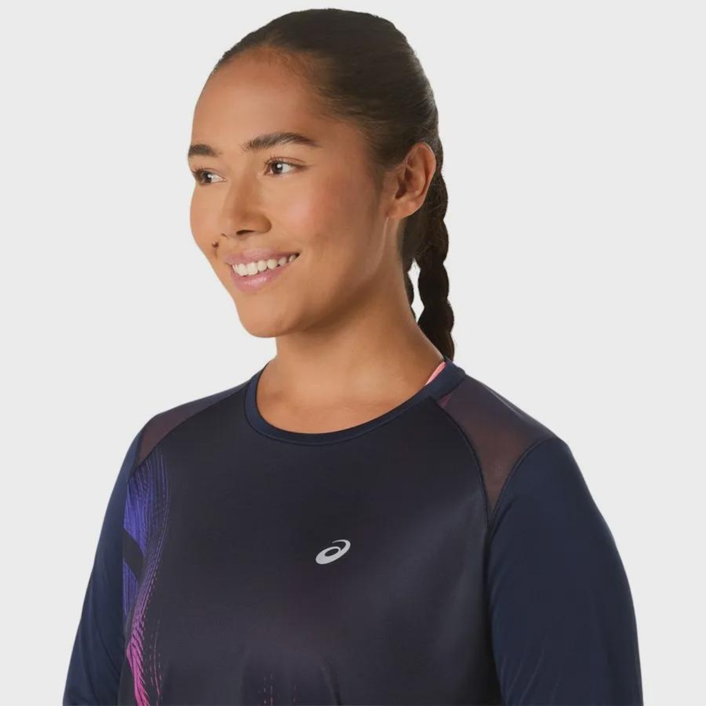 Imagem 4 do produto Camiseta Asics Manga Longa Road Graphic Ls Top - Feminina