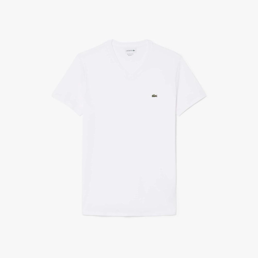 Imagem 1 do produto Camiseta Lacoste Pima Leve com Gola V