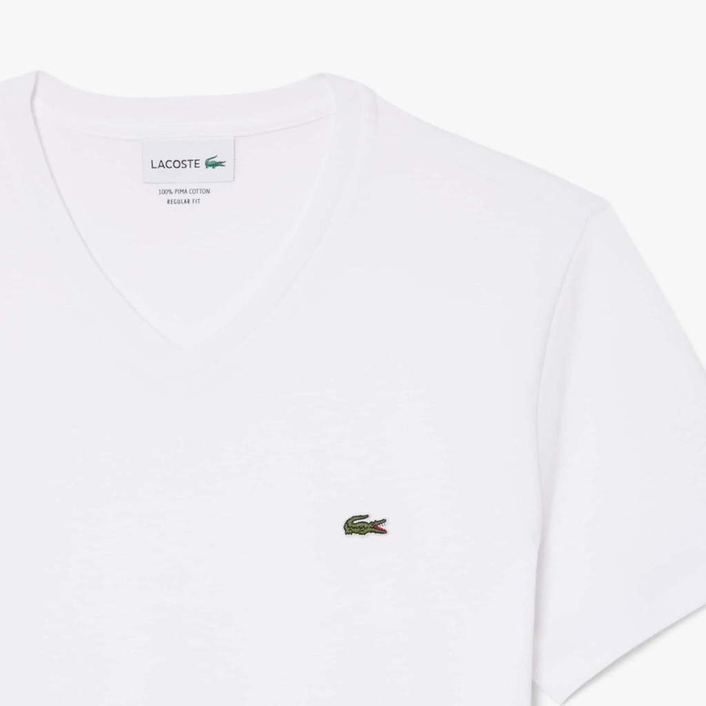 Imagem 5 do produto Camiseta Lacoste Pima Leve com Gola V