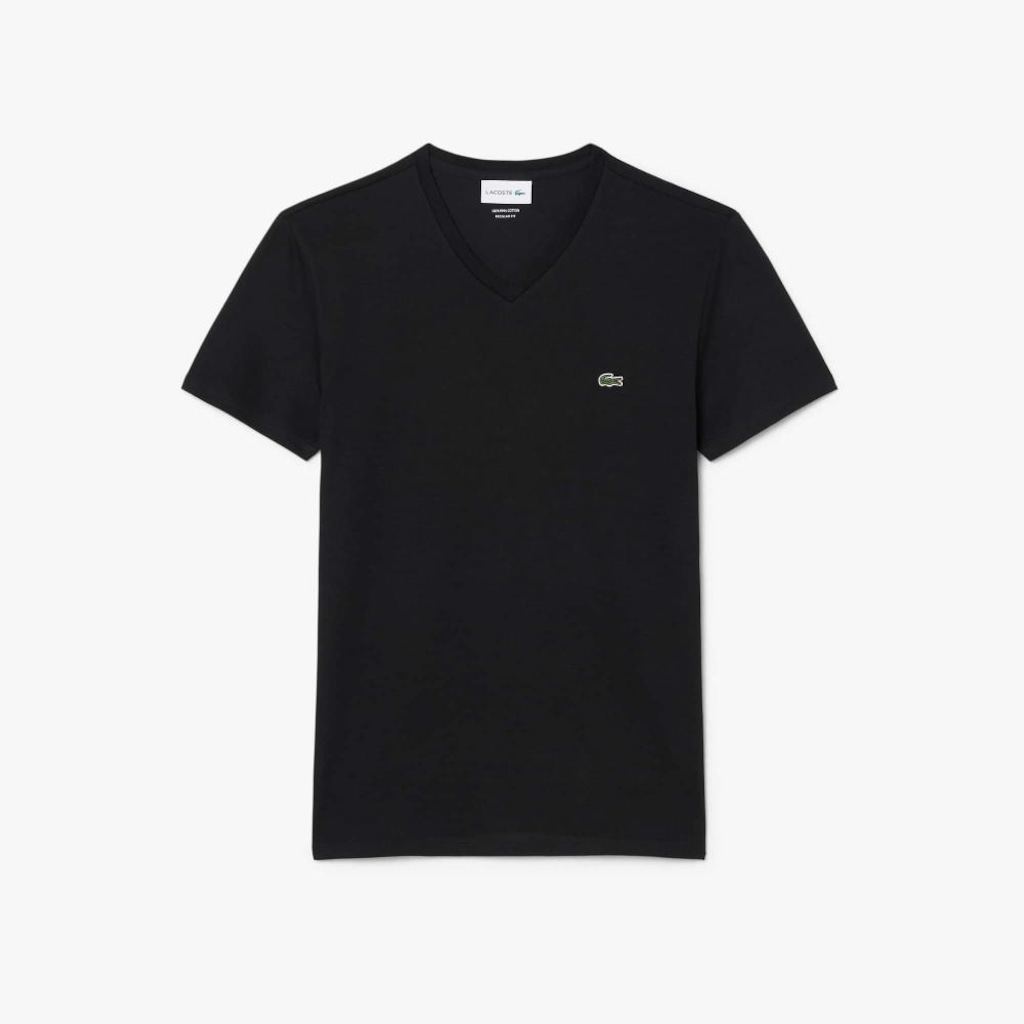 Imagem 1 do produto Camiseta Lacoste Pima Leve com Gola V