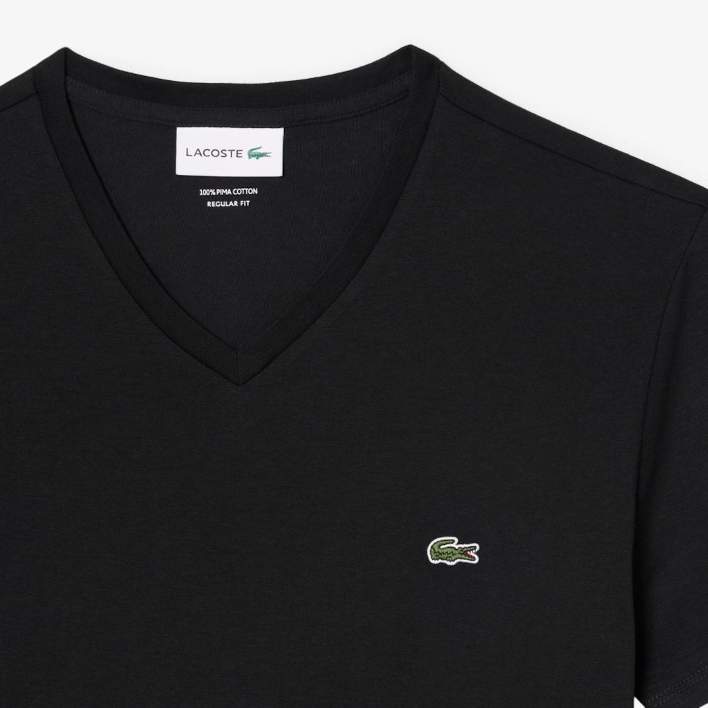 Imagem 5 do produto Camiseta Lacoste Pima Leve com Gola V