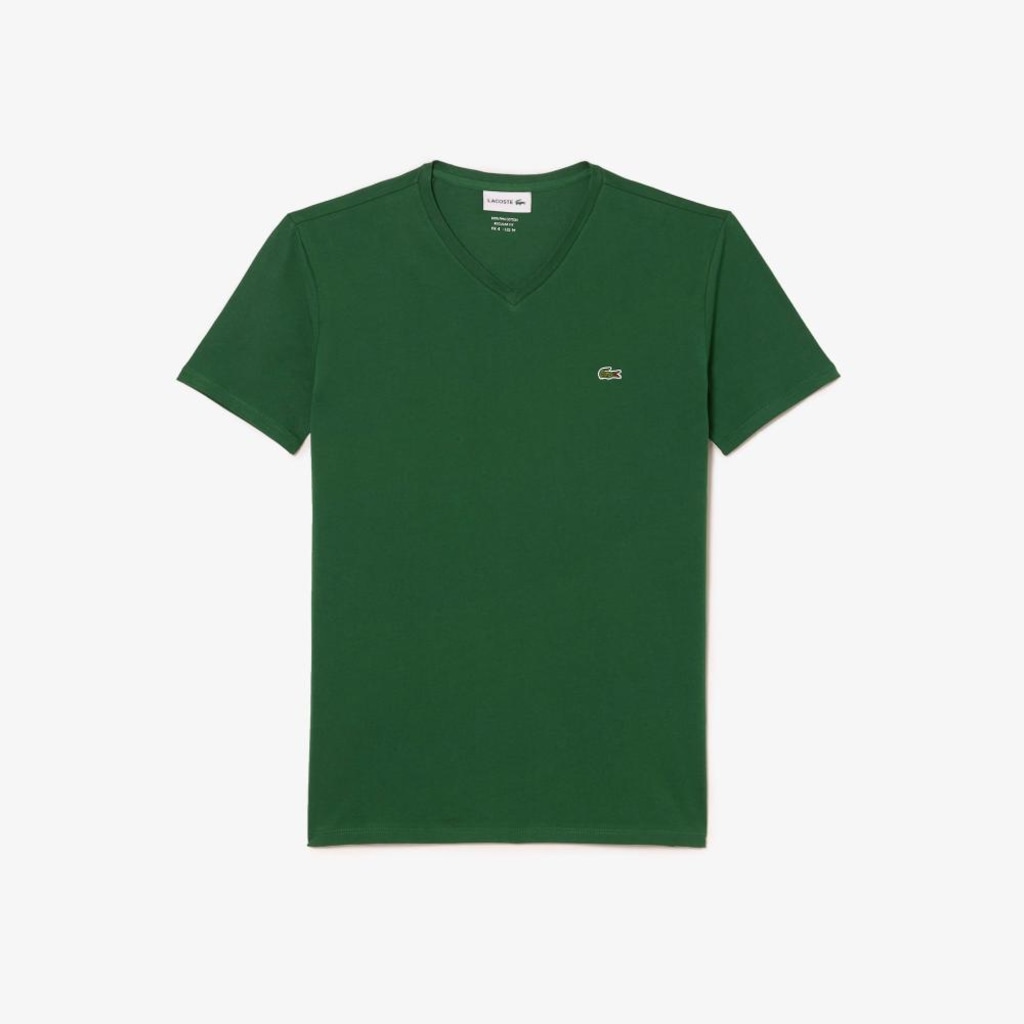 Imagem 1 do produto Camiseta Lacoste Pima Leve com Gola V