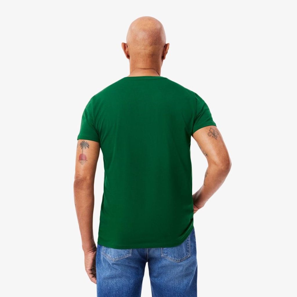 Imagem 5 do produto Camiseta Lacoste Pima Leve com Gola V