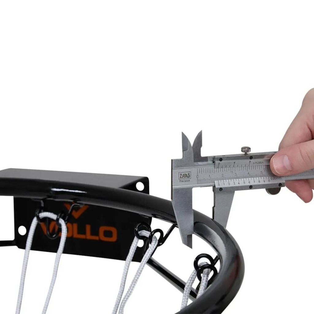 Imagem 3 do produto Aro de Cesta de Basquete Tabela Vollo TBA45 45cm com Rede Oficial