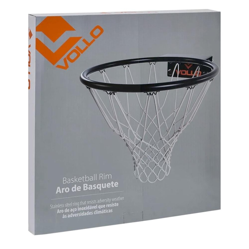 Imagem 5 do produto Aro de Cesta de Basquete Tabela Vollo TBA45 45cm com Rede Oficial