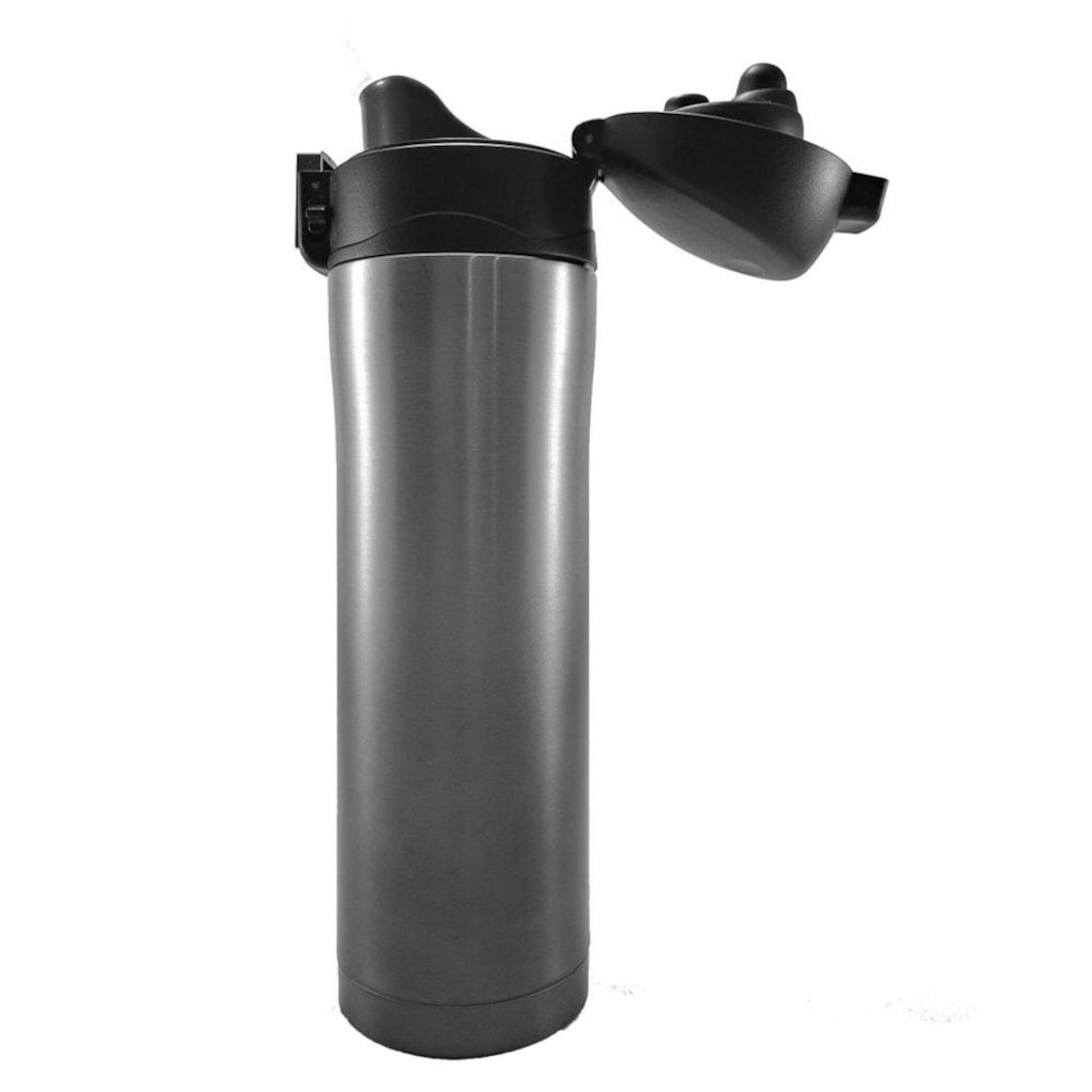 Imagem 3 do produto Garrafa Squeeze de Aço Inox Poker Térmico Quente e Frio - 420 ml
