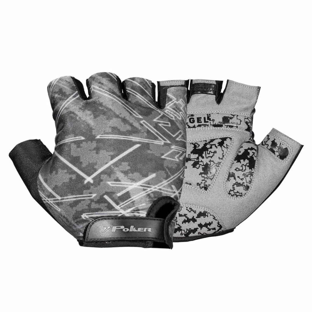 Imagem 1 do produto Luva de Ciclista Poker Bike Gel Mercúrio Adulto