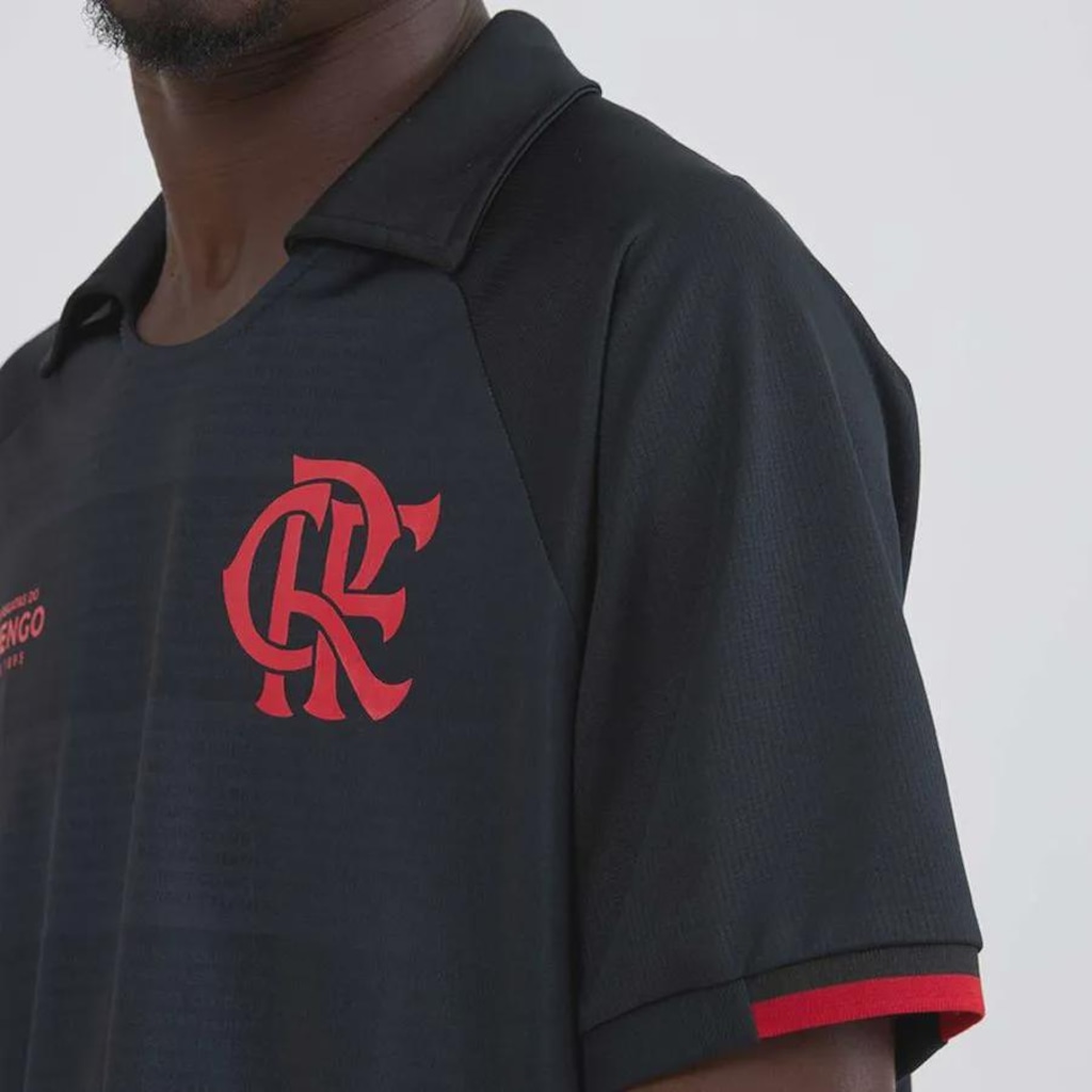 Imagem 3 do produto Camisa Polo do Flamengo Passagem Braziline Masculina