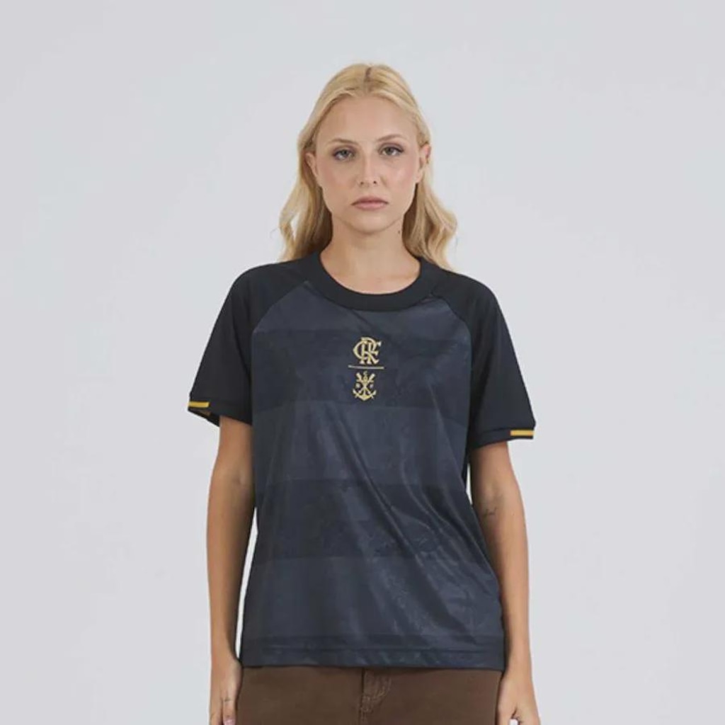 Imagem 1 do produto Camisa do Flamengo Solto Raglan Braziline Feminina