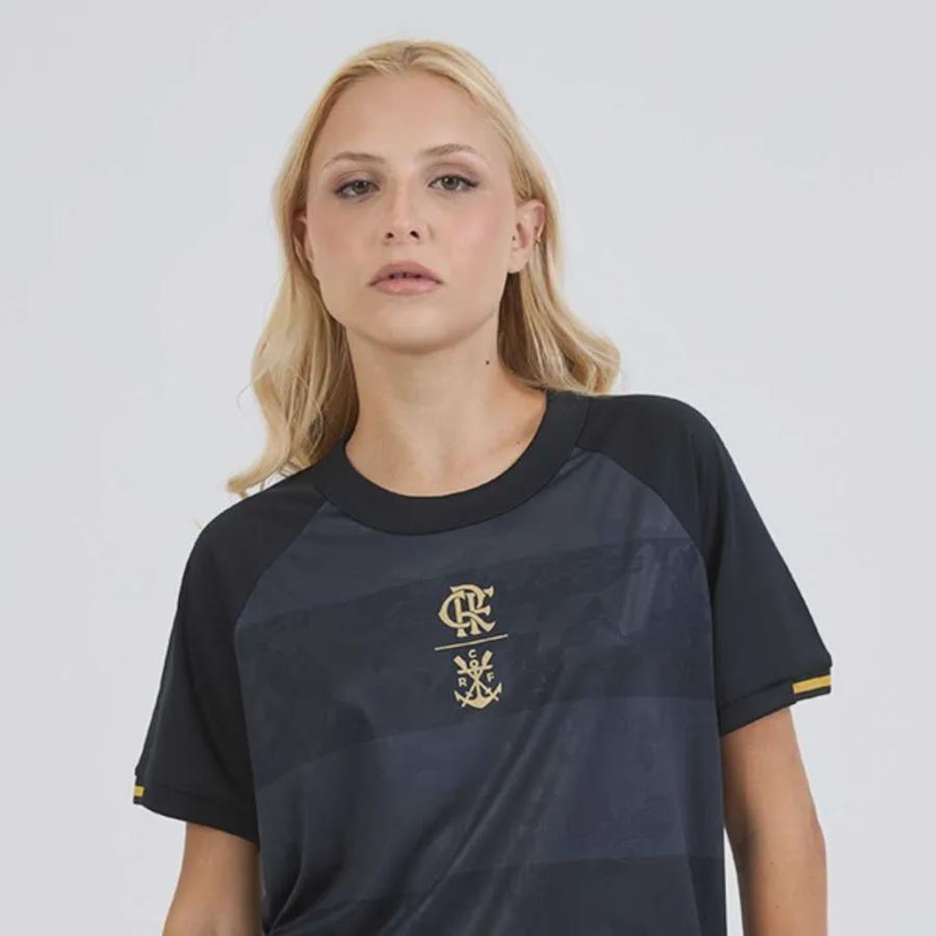 Imagem 2 do produto Camisa do Flamengo Solto Raglan Braziline Feminina