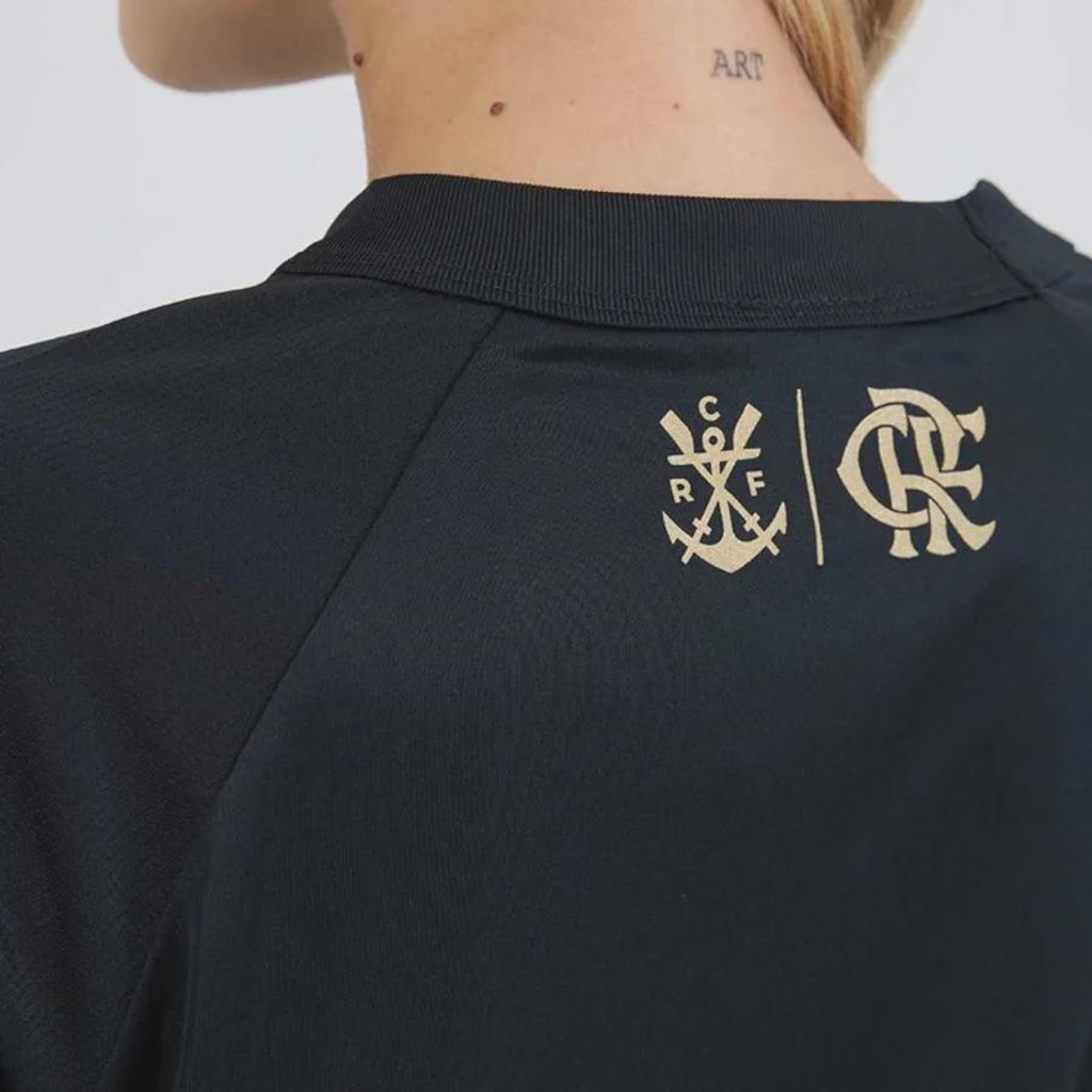Imagem 4 do produto Camisa do Flamengo Solto Raglan Braziline Feminina