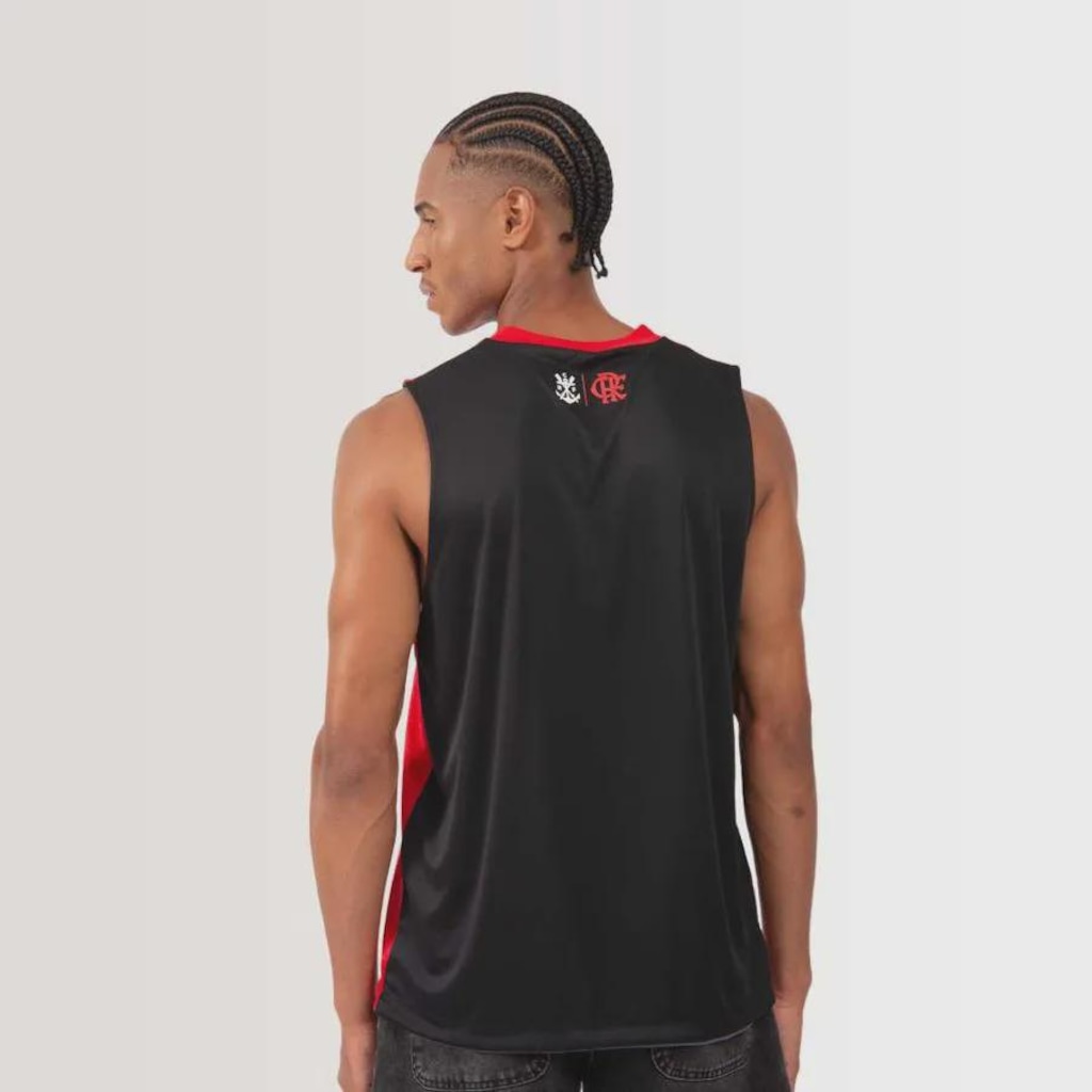 Imagem 4 do produto Camiseta Regata Dupla Face Flamengo Pulso Braziline Masculina