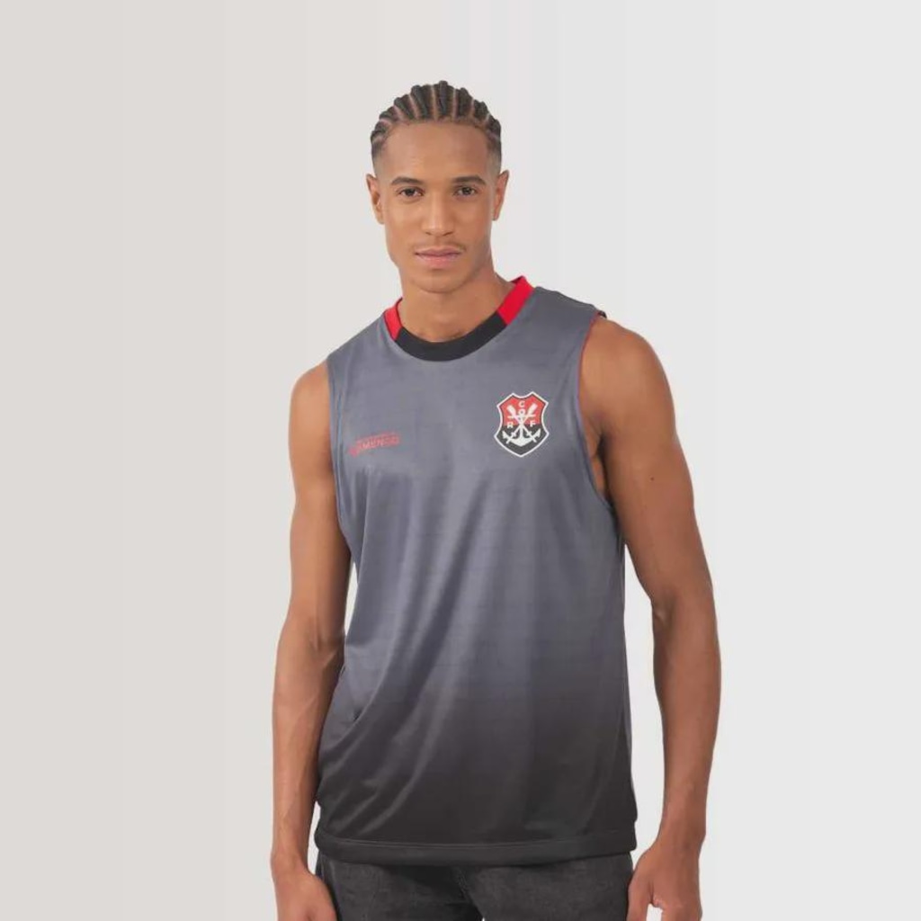 Imagem 5 do produto Camiseta Regata Dupla Face Flamengo Pulso Braziline Masculina