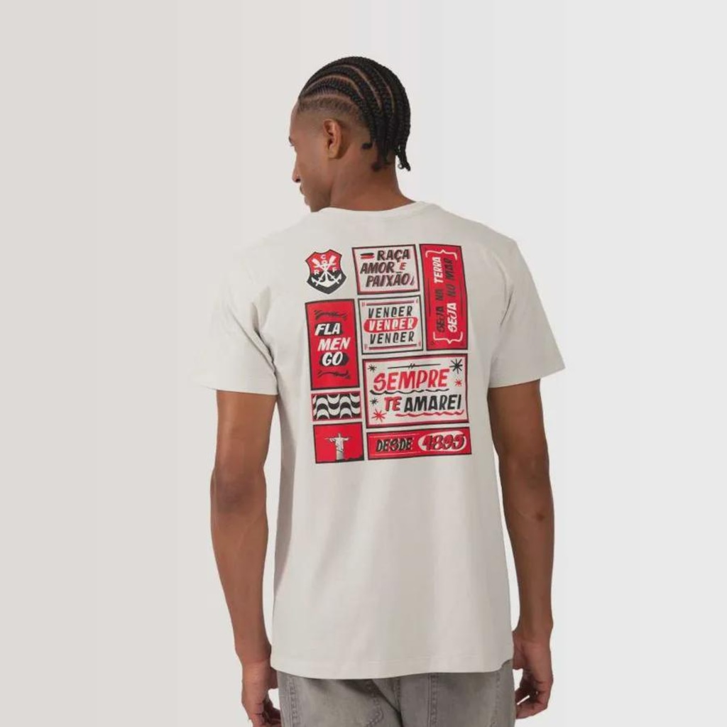 Imagem 3 do produto Camiseta do Flamengo Voz Braziline Masculina