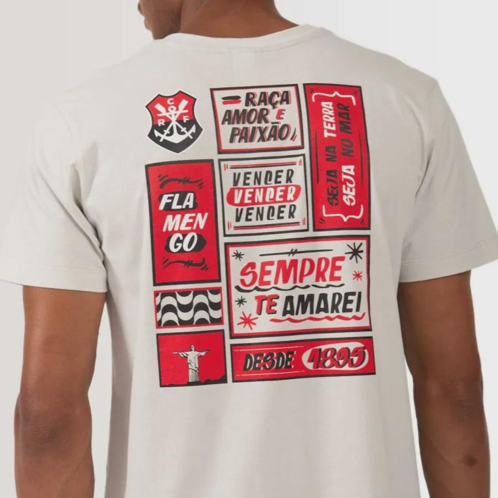 Imagem 4 do produto Camiseta do Flamengo Voz Braziline Masculina