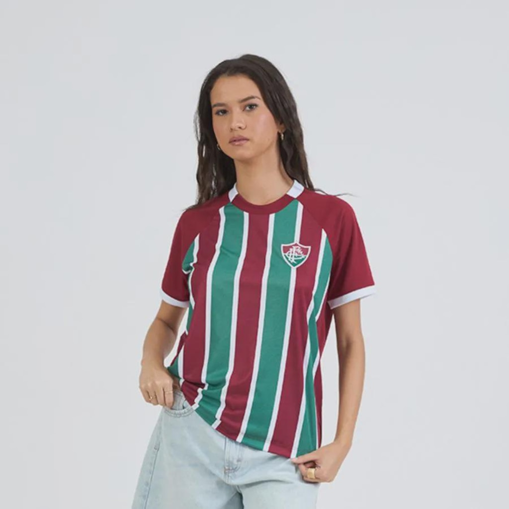 Imagem 1 do produto Camisa do Fluminense Truque Raglan Braziline Feminina
