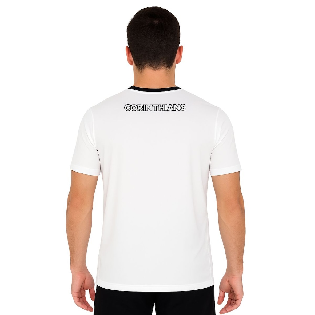 Imagem 4 do produto Camiseta do Corinthians Coimbra Gola V Dry Licenciado - Masculina