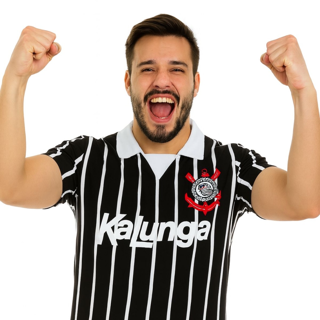 Imagem 3 do produto Camisa do Corinthians Oficial Kalunga Retrô - Masculina