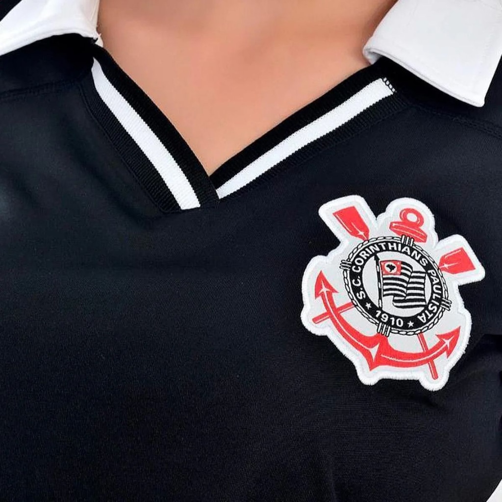 Imagem 3 do produto Camisa Polo Cropped do Corinthians Dry Feminina