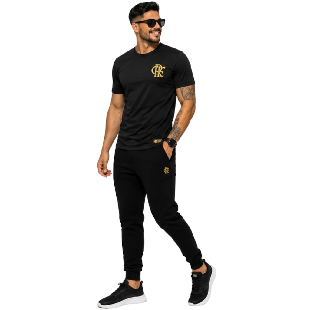 Imagem 3 do produto Camiseta do Flamengo Coimbra Gold Licenciada - Masculina