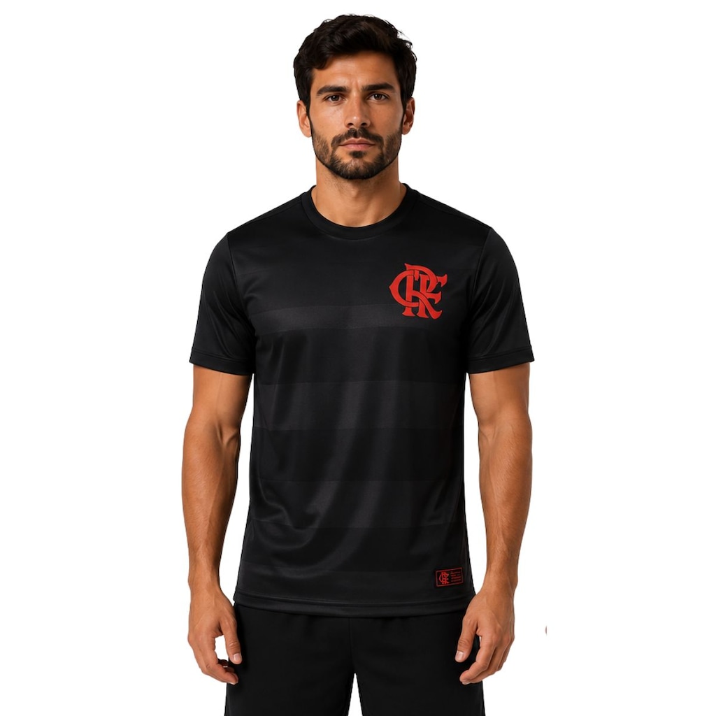 Imagem 2 do produto Camiseta do Flamengo Jacquard Dry Fit Licenciada - Masculina