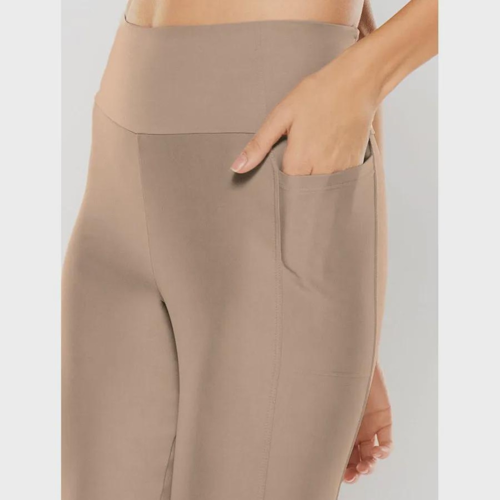 Imagem 4 do produto Calça Legging Body For Sure Lisa Cream - Feminina