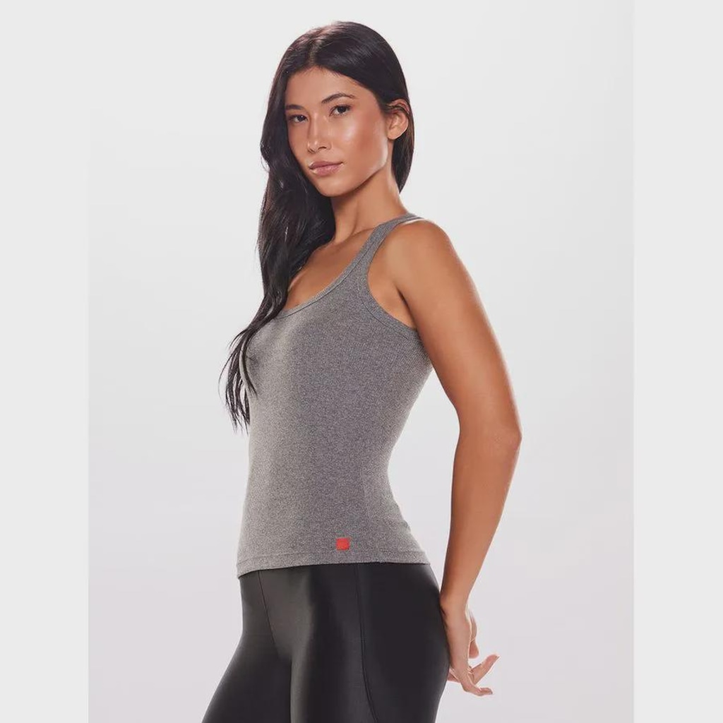 Imagem 3 do produto Camiseta Regata Body For Sure Lisa Cozy - Feminina