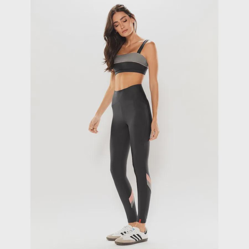 Imagem 1 do produto Calça Legging Body For Sure com Recortes Stone - Feminina