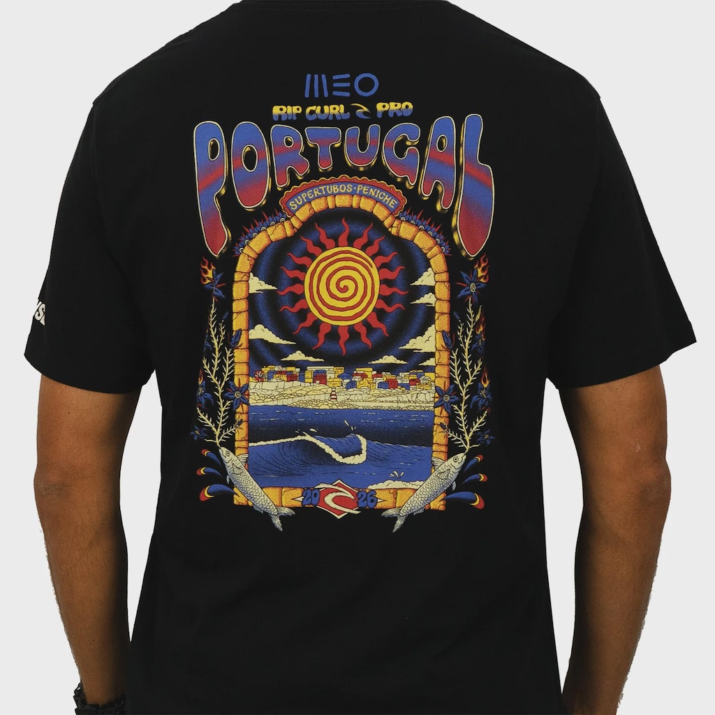Imagem 5 do produto Camiseta Rip Curl Meo Peniche Pro 26 Event Black Importada - Masculina