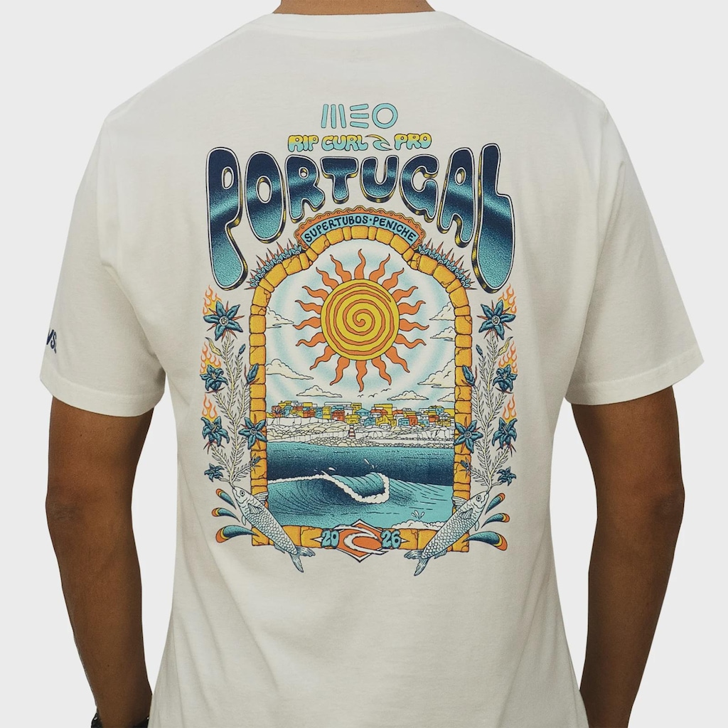 Imagem 4 do produto Camiseta Rip Curl Meo Peniche Pro 26 Event Bone Importada - Masculina