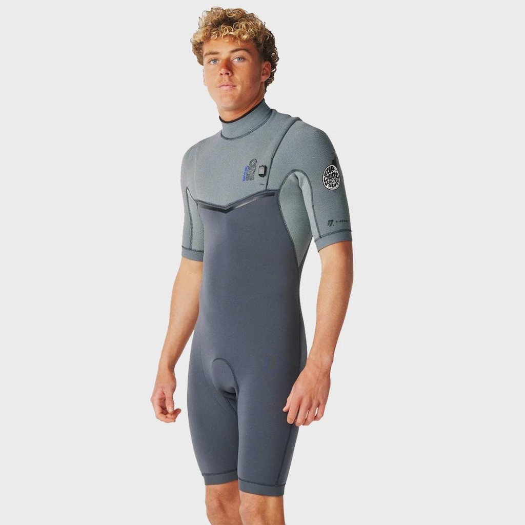 Imagem 2 do produto Short John Rip Curl Masculino E-Bomb Zip Free Charcoal Grey - 2/2mm