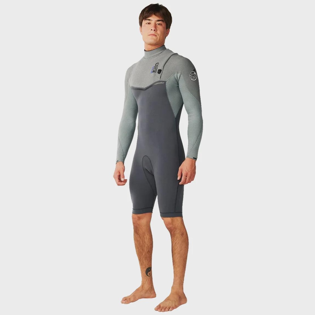 Imagem 1 do produto Short John Rip Curl Masculino E-Bomb Zip Free Manga Longa Charcoal Grey - 2/2 mm