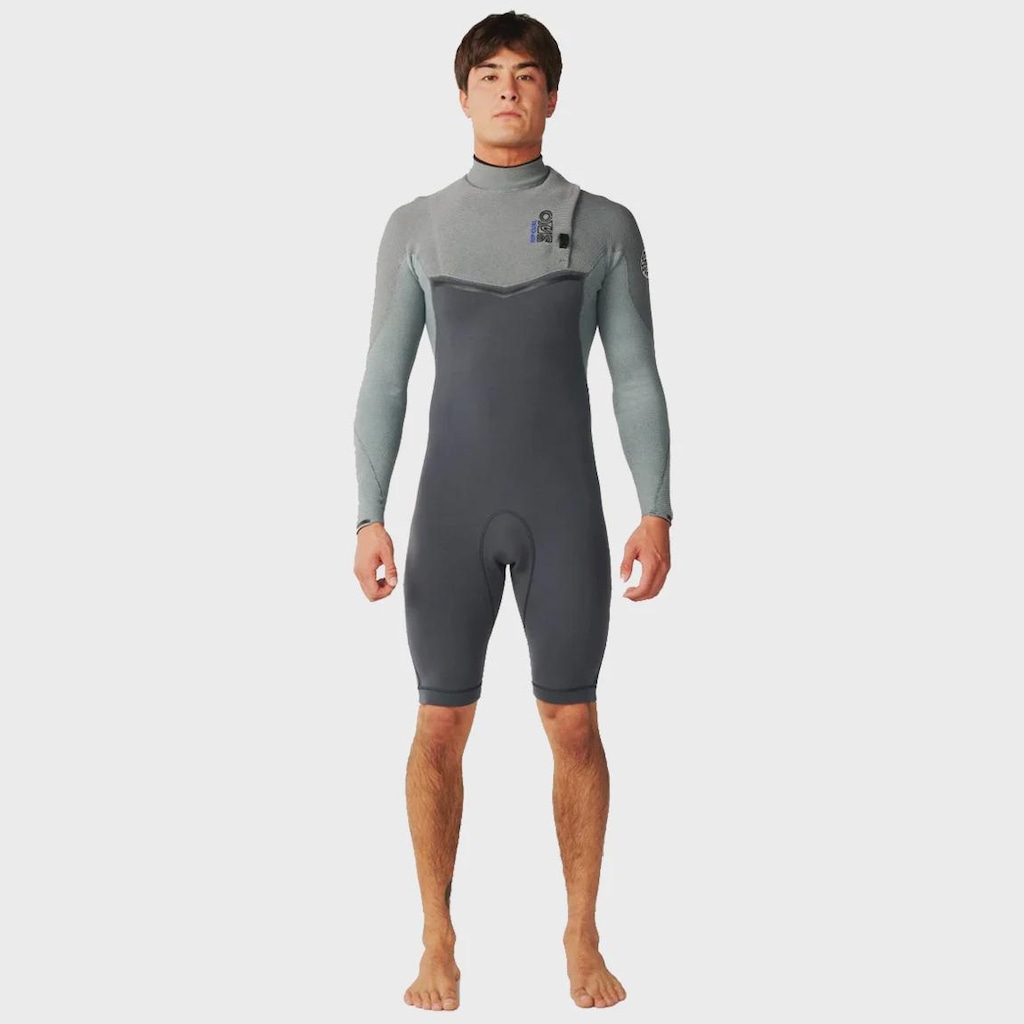 Imagem 2 do produto Short John Rip Curl Masculino E-Bomb Zip Free Manga Longa Charcoal Grey - 2/2 mm