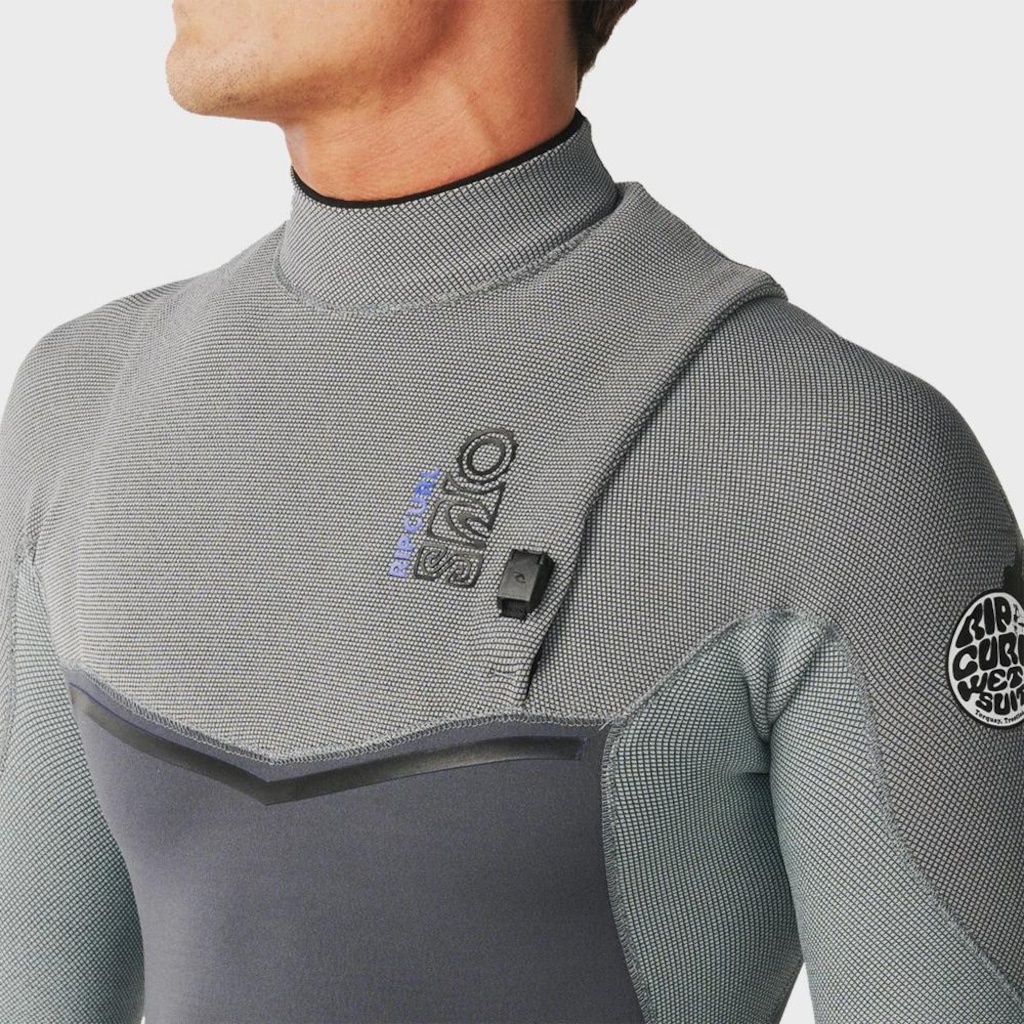 Imagem 3 do produto Short John Rip Curl Masculino E-Bomb Zip Free Manga Longa Charcoal Grey - 2/2 mm