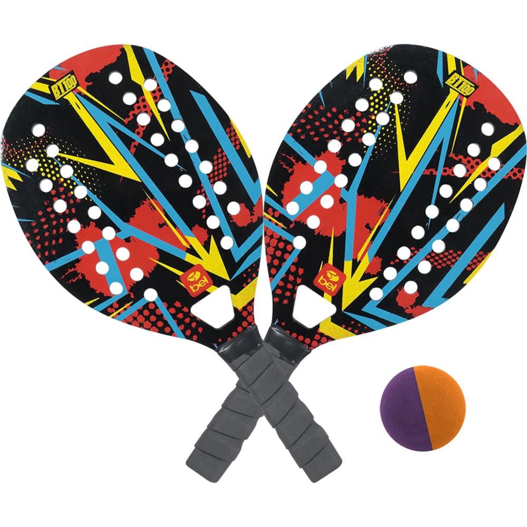 Imagem 1 do produto Kit Beach Tennis Bel BT100: 2 Raquetes + 1 Bolinha