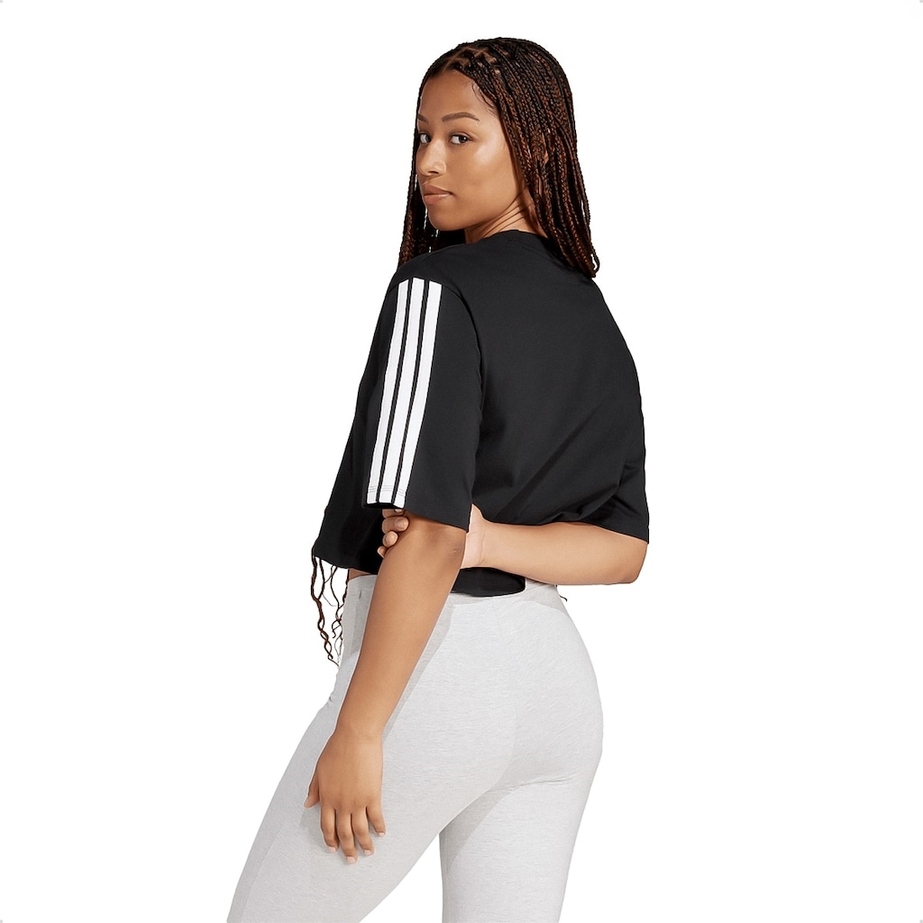 Imagem 2 do produto Camiseta adidas Solta Três Listras Feminina