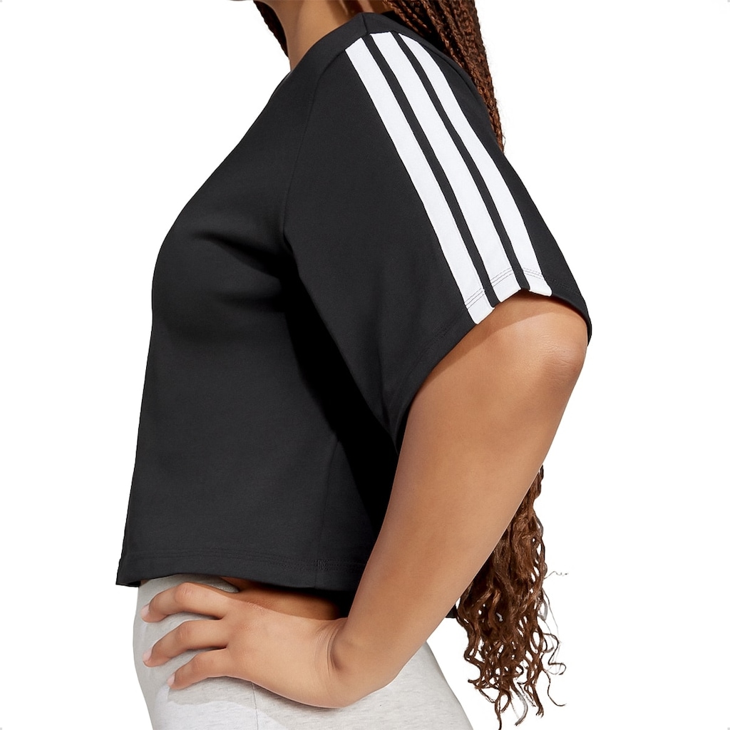 Imagem 3 do produto Camiseta adidas Solta Três Listras Feminina