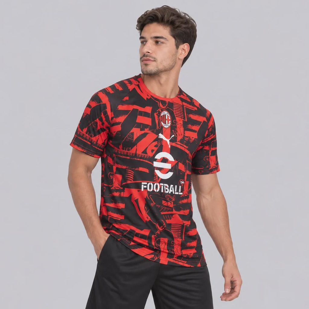 Imagem 3 do produto Camisa AC Milan 2027 Puma Pré-Jogo Masculina